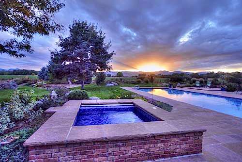 Custom Hot Tub and Pool we built in Longmont CO